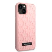 Husa premium pentru  iPhone 15 Plus Karl Lagerfeld superior quality - Roz electric