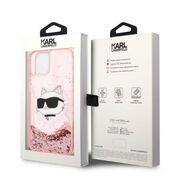Husa premium pentru  iPhone 15 Plus Karl Lagerfeld superior quality - Roz pal