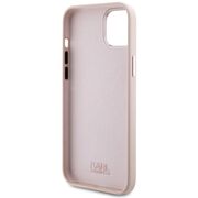Husa premium pentru  iPhone 15 Plus Karl Lagerfeld superior quality - Roz pal