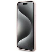 Husa premium pentru  iPhone 15 Plus Karl Lagerfeld superior quality - Roz pal