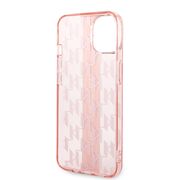 Husa premium pentru  iPhone 15 Plus Karl Lagerfeld superior quality - Roz pastel