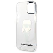 Husa premium pentru  iPhone 15 Plus Karl Lagerfeld superior quality - Transparent