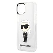 Husa premium pentru  iPhone 15 Plus Karl Lagerfeld superior quality - Transparent