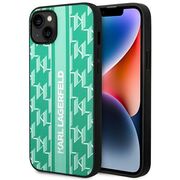 Husa premium pentru  iPhone 15 Plus Karl Lagerfeld superior quality - Verde menta