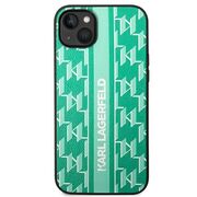 Husa premium pentru  iPhone 15 Plus Karl Lagerfeld superior quality - Verde menta