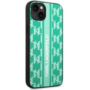 Husa premium pentru  iPhone 15 Plus Karl Lagerfeld superior quality - Verde menta