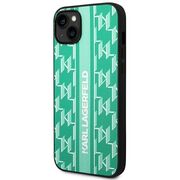 Husa premium pentru  iPhone 15 Plus Karl Lagerfeld superior quality - Verde menta