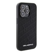 Husa premium pentru  iPhone 15 Pro Karl Lagerfeld superior quality - Negru havana