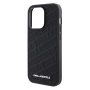 Husa premium pentru  iPhone 15 Pro Karl Lagerfeld superior quality - Negru havana
