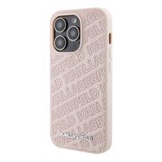 Husa premium pentru  iPhone 15 Pro Karl Lagerfeld superior quality - Roz neon