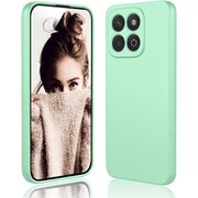 Husa pentru  Honor X5B Liquid Silicone, subțire, captusita cu microfibra, anti amprentă, protectie cameră foto, Verde