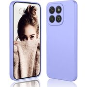 Husa pentru  Honor X5B Liquid Silicone, subțire, captusita cu microfibra, anti amprentă, protectie cameră foto, Lavanda