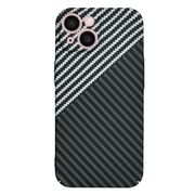 Husa pentru  iPhone 15 CarbonFiber UltraSlim, Lightweight, Gri