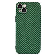 Husa pentru  iPhone 15 CarbonFiber UltraSlim, Lightweight, Verde