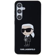 Husa premium pentru  Samsung Galaxy S24+ Plus Karl Lagerfeld superior quality - Negru alb