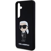 Husa premium pentru  Samsung Galaxy S24+ Plus Karl Lagerfeld superior quality - Negru alb