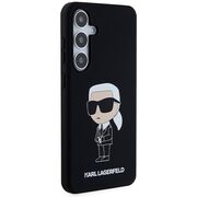 Husa premium pentru  Samsung Galaxy S24+ Plus Karl Lagerfeld superior quality - Negru alb