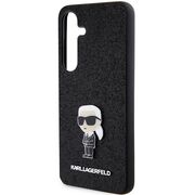 Husa premium pentru  Samsung Galaxy S24+ Plus Karl Lagerfeld superior quality - Negru cenusiu