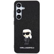 Husa premium pentru  Samsung Galaxy S24+ Plus Karl Lagerfeld superior quality - Negru cenusiu