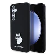 Husa premium pentru  Samsung Galaxy S24+ Plus Karl Lagerfeld superior quality - Negru denim