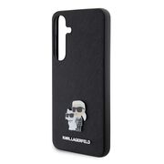 Husa premium pentru  Samsung Galaxy S24+ Plus Karl Lagerfeld superior quality - Negru deschis