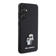 Husa premium pentru  Samsung Galaxy S24+ Plus Karl Lagerfeld superior quality - Negru deschis