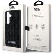 Husa premium pentru  Samsung Galaxy S24+ Plus Karl Lagerfeld superior quality - Negru print