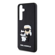 Husa premium pentru  Samsung Galaxy S24+ Plus Karl Lagerfeld superior quality - Negru texturat