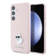 Husa premium pentru  Samsung Galaxy S24+ Plus Karl Lagerfeld superior quality - Roz