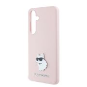 Husa premium pentru  Samsung Galaxy S24+ Plus Karl Lagerfeld superior quality - Roz