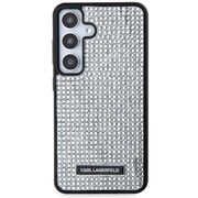 Husa premium pentru  Samsung Galaxy S24 Karl Lagerfeld superior quality - Argintiu