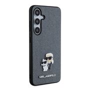 Husa premium pentru  Samsung Galaxy S24 Karl Lagerfeld superior quality - Gri