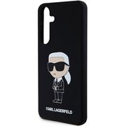 Husa premium pentru  Samsung Galaxy S24 Karl Lagerfeld superior quality - Negru 