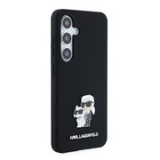 Husa premium pentru  Samsung Galaxy S24 Karl Lagerfeld superior quality - Negru denim