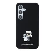 Husa premium pentru  Samsung Galaxy S24 Karl Lagerfeld superior quality - Negru denim