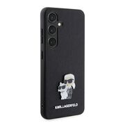 Husa premium pentru  Samsung Galaxy S24 Karl Lagerfeld superior quality - Negru grant