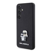 Husa premium pentru  Samsung Galaxy S24 Karl Lagerfeld superior quality - Negru grant