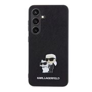 Husa premium pentru  Samsung Galaxy S24 Karl Lagerfeld superior quality - Negru grant