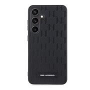 Husa premium pentru  Samsung Galaxy S24 Karl Lagerfeld superior quality - Negru havana