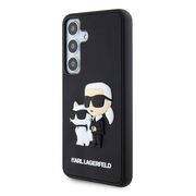 Husa premium pentru  Samsung Galaxy S24 Karl Lagerfeld superior quality - Negru oxid