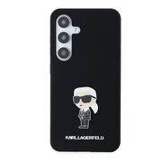 Husa premium pentru  Samsung Galaxy S24 Karl Lagerfeld superior quality - Negru royal