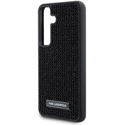 Husa premium pentru  Samsung Galaxy S24 Karl Lagerfeld superior quality - Negru texturat
