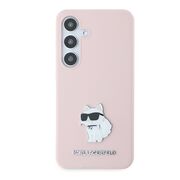 Husa premium pentru  Samsung Galaxy S24 Karl Lagerfeld superior quality - Roz