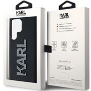 Husa premium pentru  Samsung Galaxy S24 Ultra Karl Lagerfeld superior quality - Negru deschis