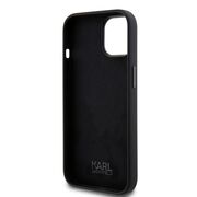 Husa premium pentru  iPhone 15 Karl Lagerfeld superior quality - Negru royal