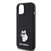 Husa premium pentru  iPhone 15 Karl Lagerfeld superior quality - Negru royal