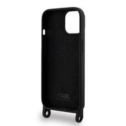 Husa premium pentru  iPhone 15 Karl Lagerfeld superior quality - Negru