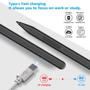 Stylus pen activ pentru Microsoft Surface Techsuit F97, negru