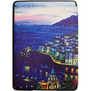 Husa pentru Kindle Paperwhite 2024 (12th gen) 7 inch / Kindle Colorsoft Signature Edition 7 inch slim ultra-light, functie sleep/wake-up, inchidere magnetica - city street