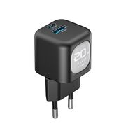 Incarcator priza USB Type-C 20W Havit UC220 EU, negru / gri